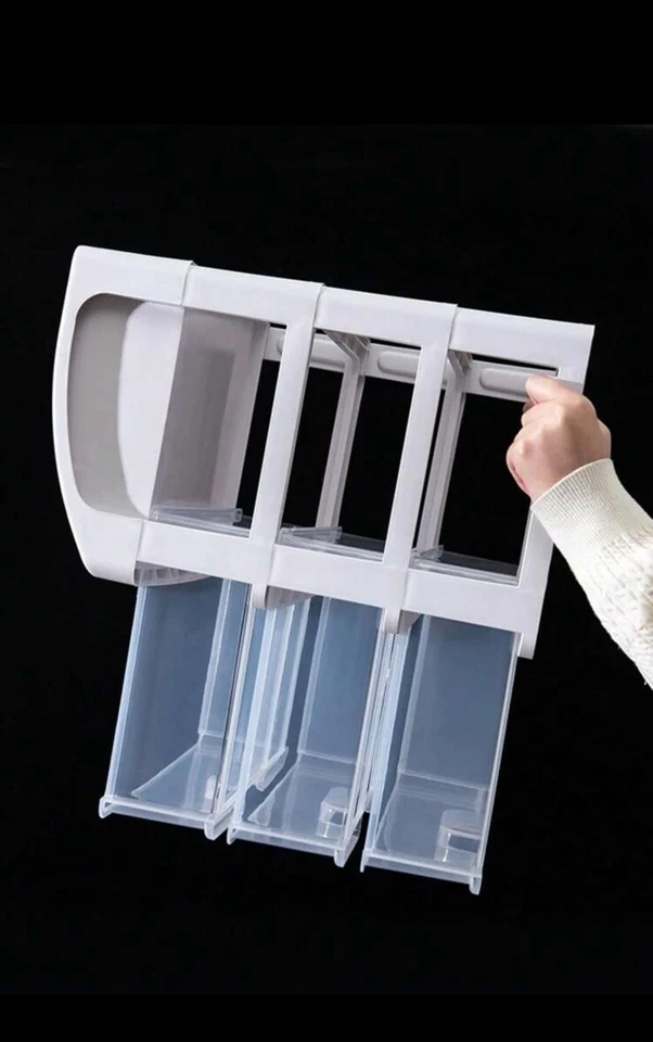 Caja de almacenamiento de cosméticos transparente cajón multicapa pinceles de maquillaje lápiz labial soporte Foto 3 de 4