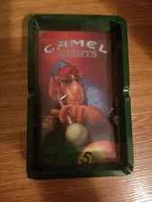 Camel Lights Ashtray 7 1/2" x 4 1/2" Pool Table 1992 Vintage Cigarette Smoking