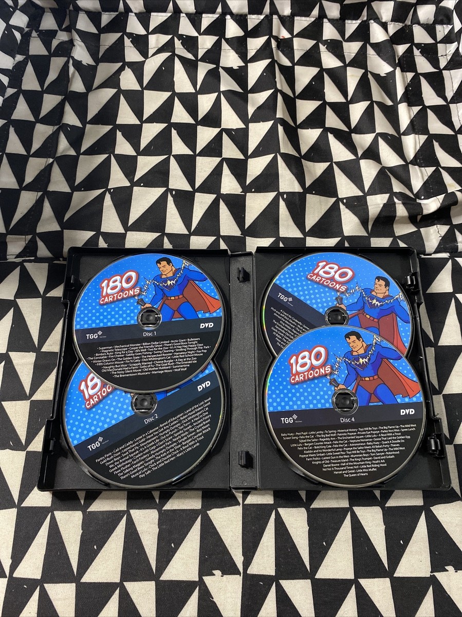 180 Cartoons DVD 2008 4 Disc Set 11891500890| eBay