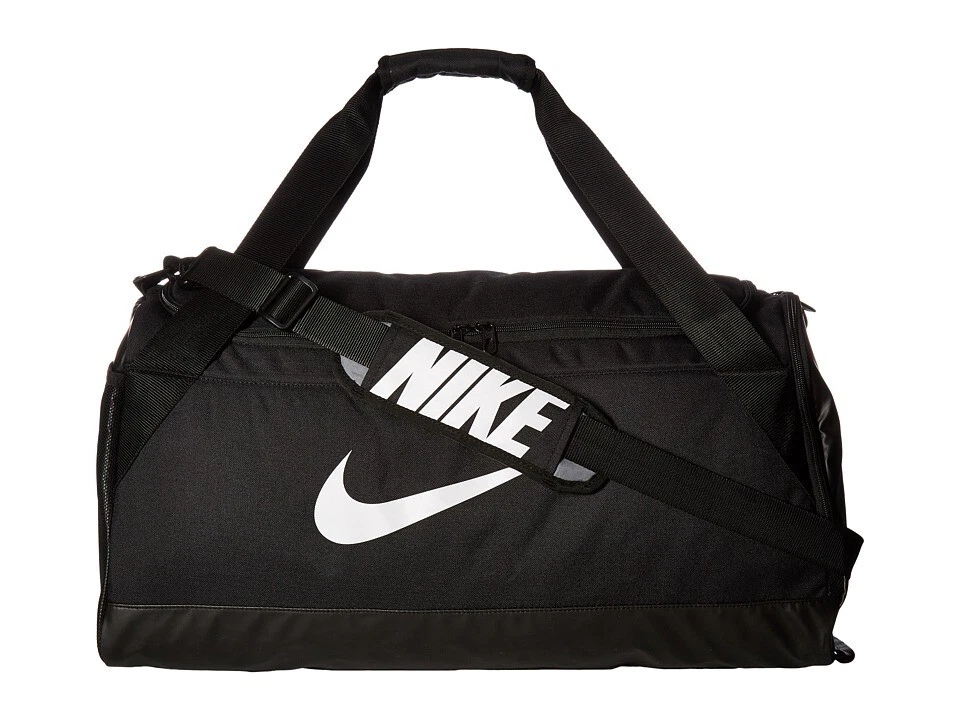  NIKE Brasilia Training Duffel Bag, Black/Black/White, One Size  : Clothing, Shoes & Jewelry