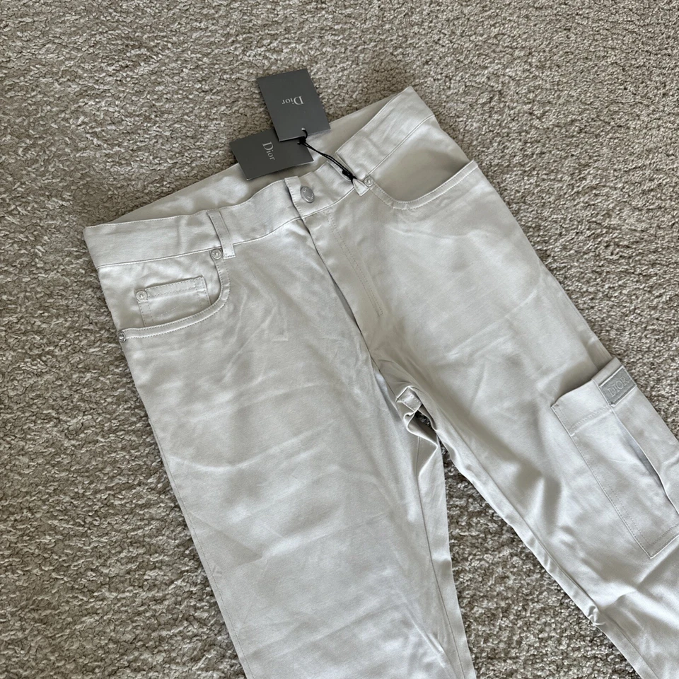 Pantalones de algodón Dior 100 % auténticos para niños nuevos con etiquetas - talla 12 años - beige Foto 4 de 4