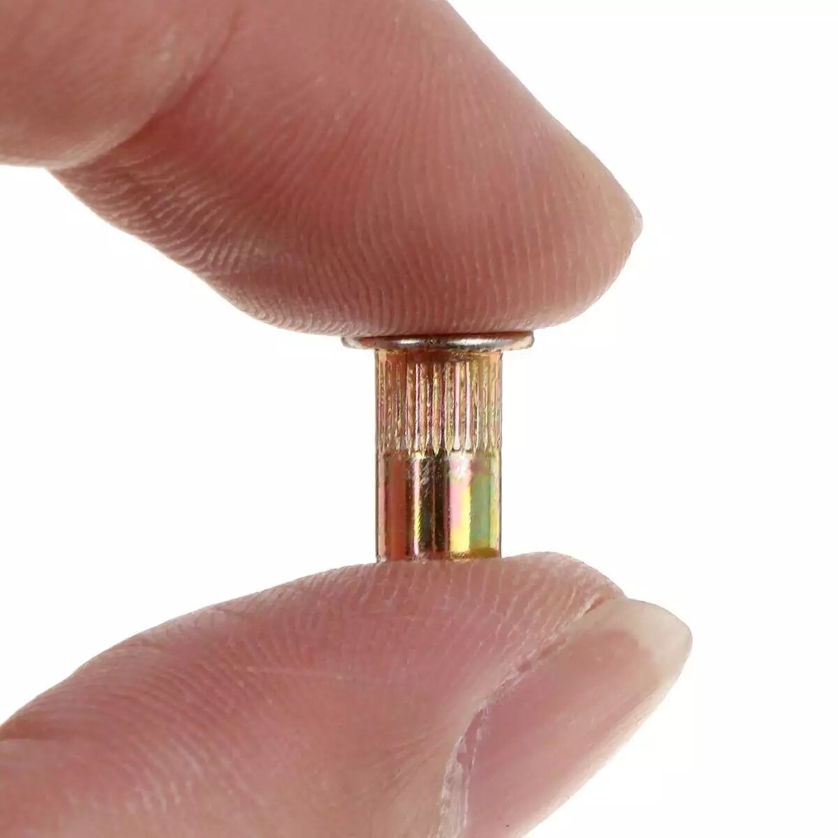 120pc UNC Zinc Steel Rivet Nut Flat Head Threaded Insert Nutsert Metric M4-M10