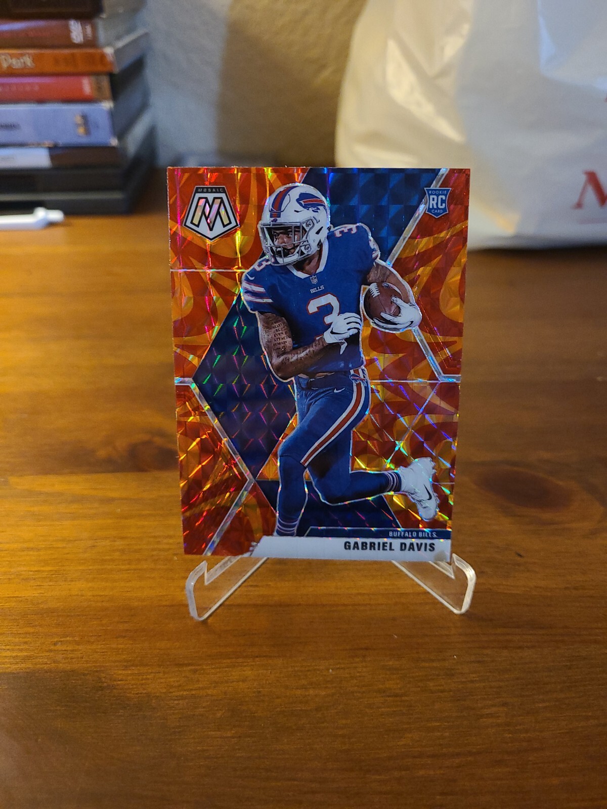 Gabriel Davis 2020 Panini Mosaic ORANGE Reactive Prizm Mosaic Rookie #239 BILLS