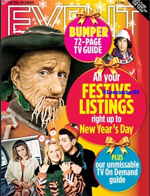 UK  Event Magazine Mackenzie Crook New 15/12/19 Robbie Williams