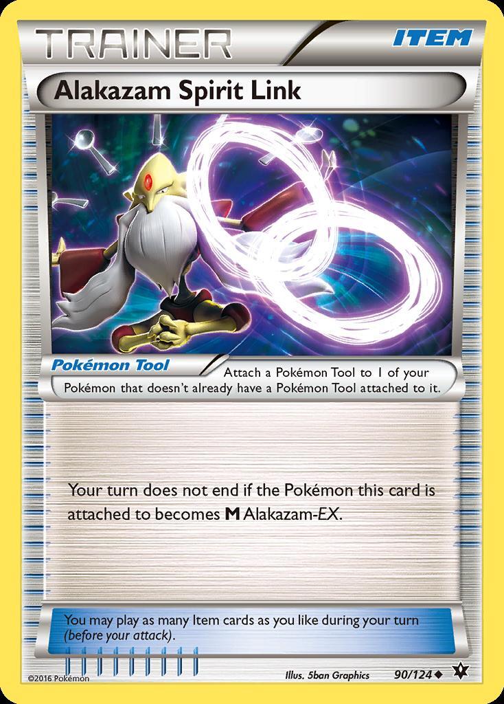 Pokemon Alakazam Spirit Link (90/125) Fates Collide LP