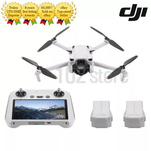 DJI Mini 3 Fly More Combo Camera Drone (DJI RC Remote )-No tariffs in US