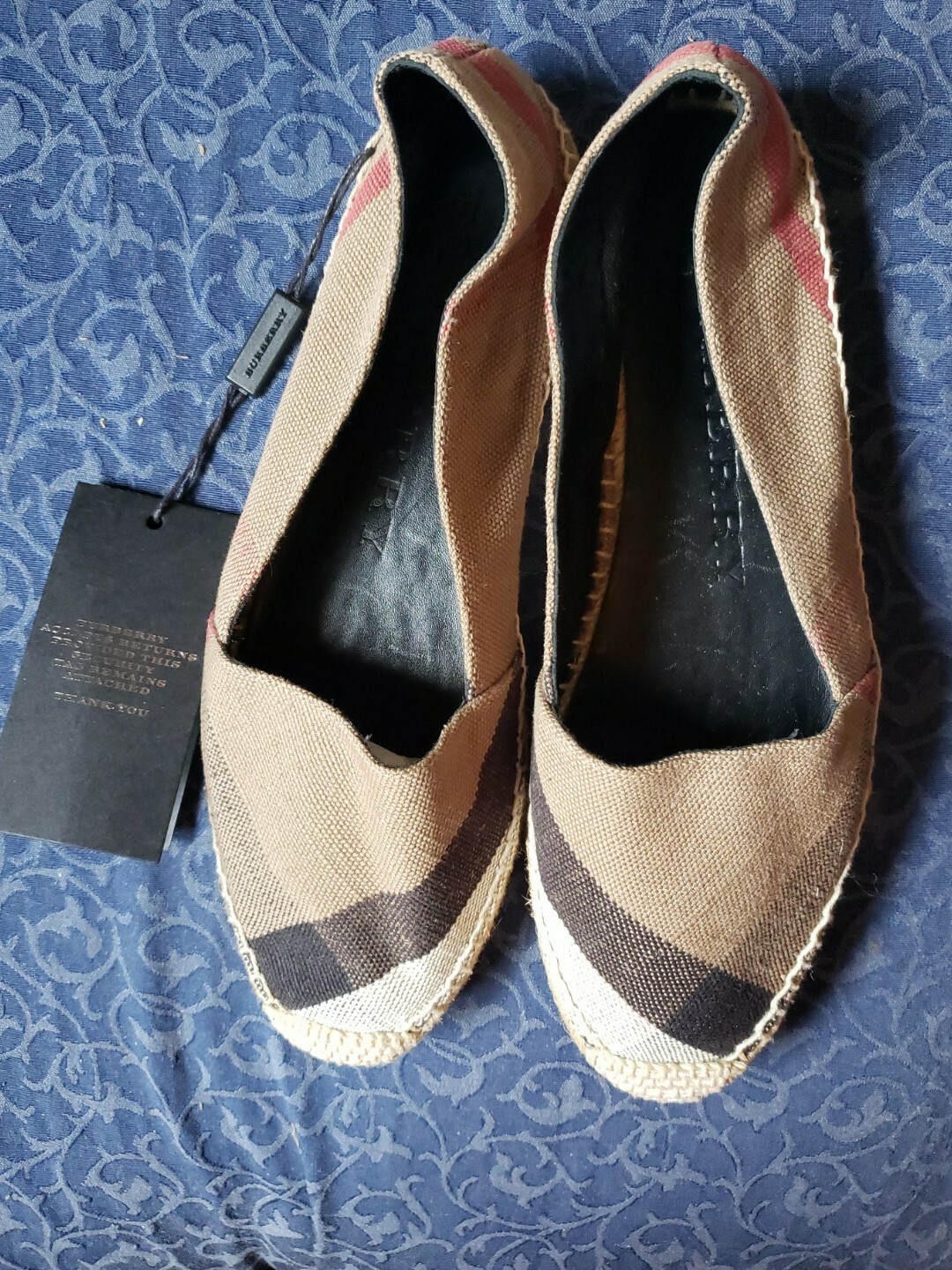 burberry espadrille flats