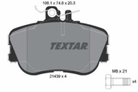 Textar 2143905 Bremsbelagsatz, Scheibenbremse FüR MERCEDES-BENZ