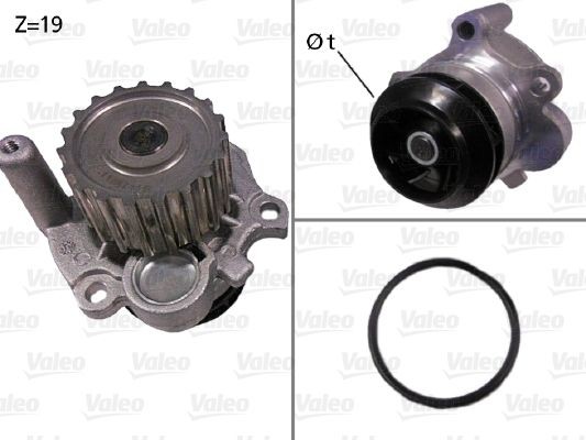 Valeo Wasserpumpe 506533 FüR Audi Seat Skoda VW-image