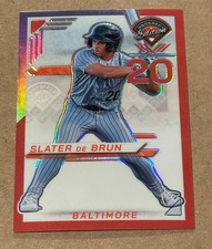 Slater de Brun 2025 Panini Prospect Edition Holo Prizm Red No. 10 #53/199