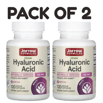 Jarrow Formulas, Hyaluronic Acid, 50 mg, 120 Veggie Caps PACK OF 2
