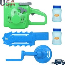 Bubble Chainsaw Trimmer Combo Set Kids Bubble Machine Endless Fun 3 Years Up New