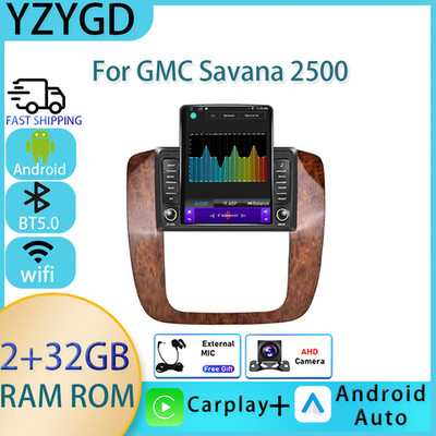 For GMC Savana 2500 Car Android Carplay Radio Multimedia Stereo Navi GPS Video