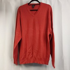 Jos A Bank Men s Signature Collection 100 Pima Cotton V-Neck Sweater Red XL