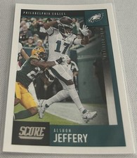 2020 Panini Score Football Alshon Jeffery Philadelphia Eagles base card #185