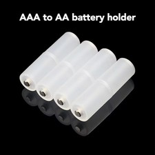 8PCS AAA to AA Battery Adapter Converter Holder Case Battery Size Switcher