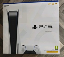Sony PlayStation 5 825GB Console Disc Edition with Official White Controller PS5