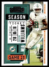 2020 Panini Contenders Preston Williams Miami Dolphins #48
