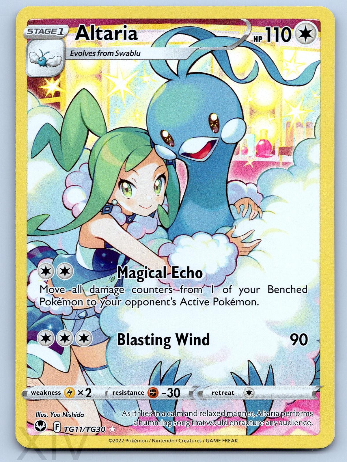 Altaria TG11/TG30 Pokemon Silver Tempest Trainer Gallery Trainer Gallery Rare