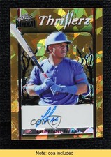 2023 Leaf Metal Pre-Production Proof Gold Crystals 1/1 Luisangel Acuna Auto 11b4