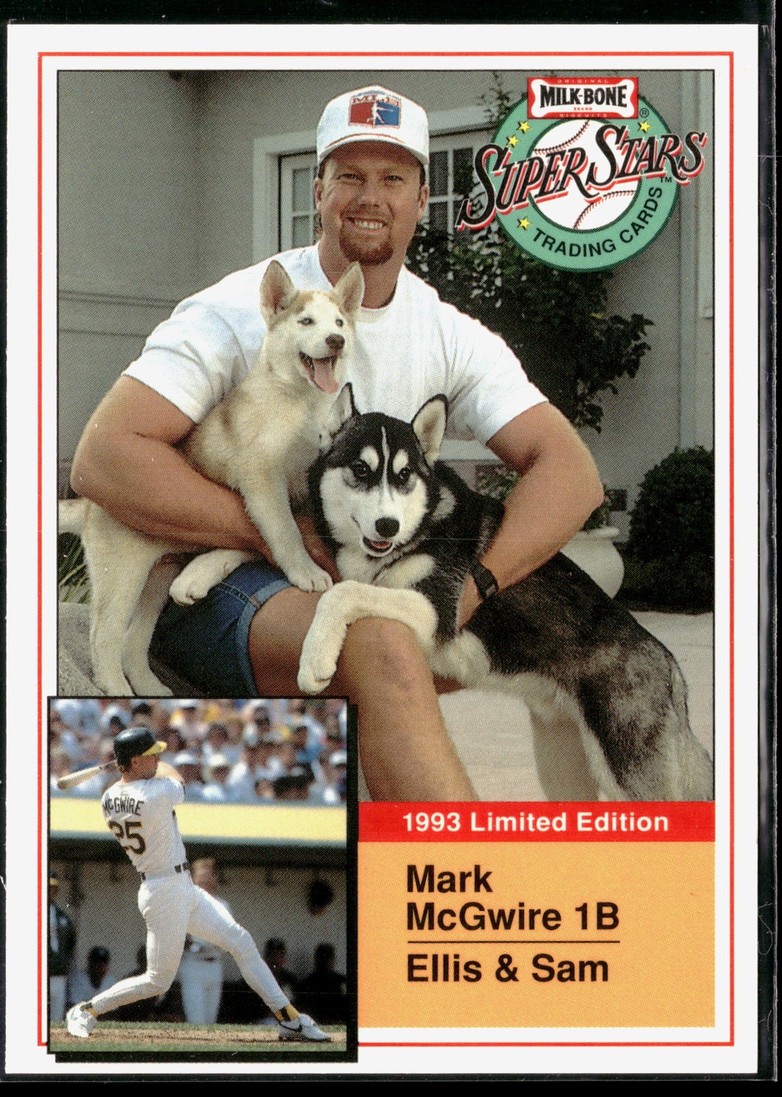 Mark McGwire 1993 Milk Bone Super Stars #4 Oakland Athletics
