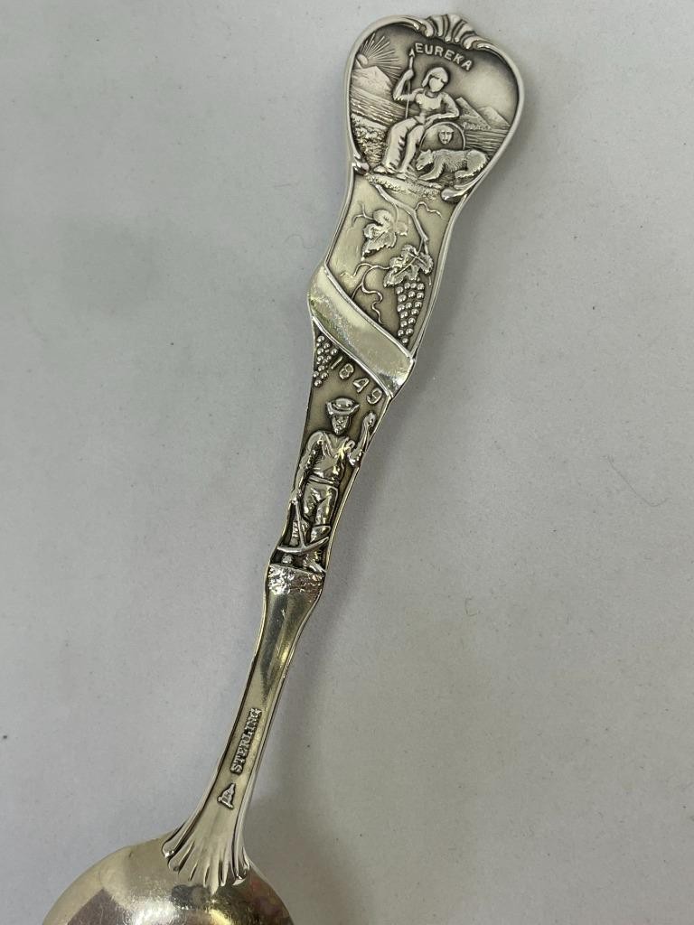 VINTAGE MECHANICS STERLING, GOLDEN GATE SAN FRANCISCO, CA. SPOON  "H"   