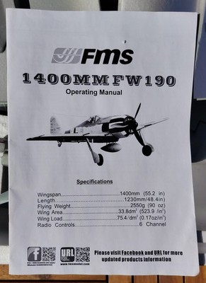 fms modellflieger 1400mm FW190