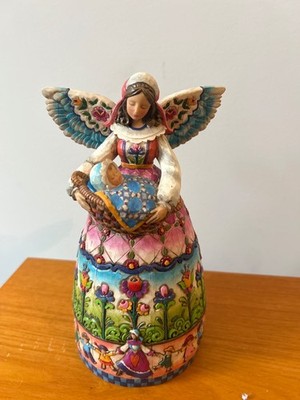 Lovely VTG 2004 Jim Shore 4002644 ''Mother You're An Angel''Figurine Baby 9''