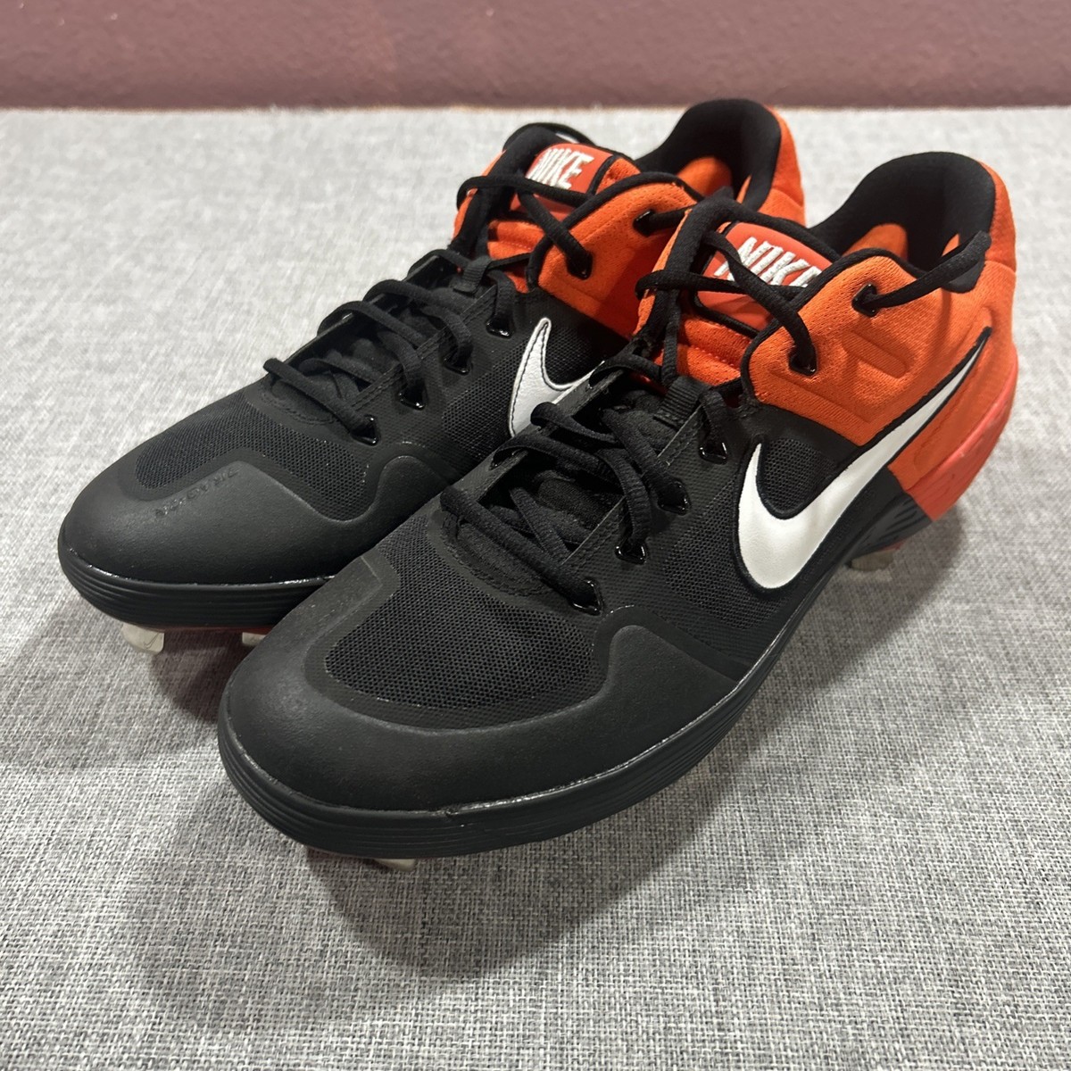 Baseball Orange Indoor Soccer Shoes Nike Alpha Huarache Elite Low