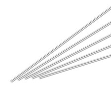 1/8" x 12" 316 Stainless Steel Solid Round Rods for DIY Craft 5 Pcs