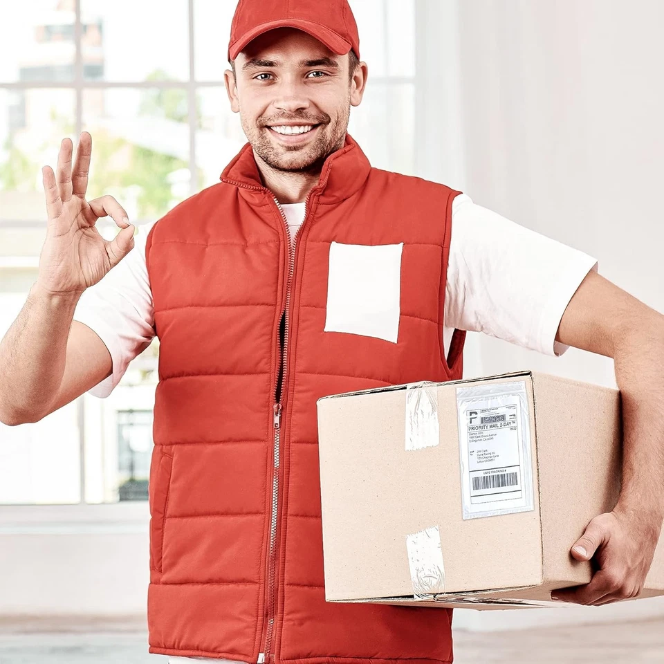 MT Products Blank Envelope Pouch - 6" x 9" Shipping Label Sleeves - Pack of 100 - Image 4 of 4