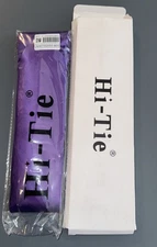 Hi-Tie Mens Purple Necktie Tie