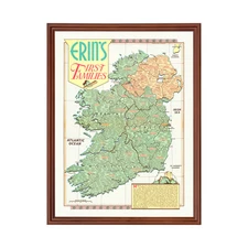 Old Map of Ireland 1946 - Vintage Ireland Art Wall Decor