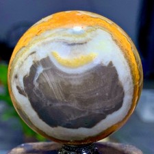 149G Natural Bumblebee Ocean Jasper agate Crystal sphere Specimen ball