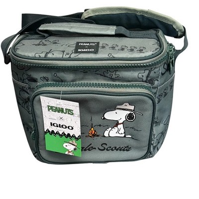 Igloo Peanuts Beagle Scouts Snoopy Insulated Lunch Bag Green Limited Edition
