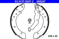 Bremsbackensatz Ate 03.0137-0247.2 FüR Bmw E36 3Er Compact 316 318 Tds
