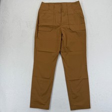 Veronica Beard Size 6 Brown Pants High Rise Straight Leg Utility Pockets READ