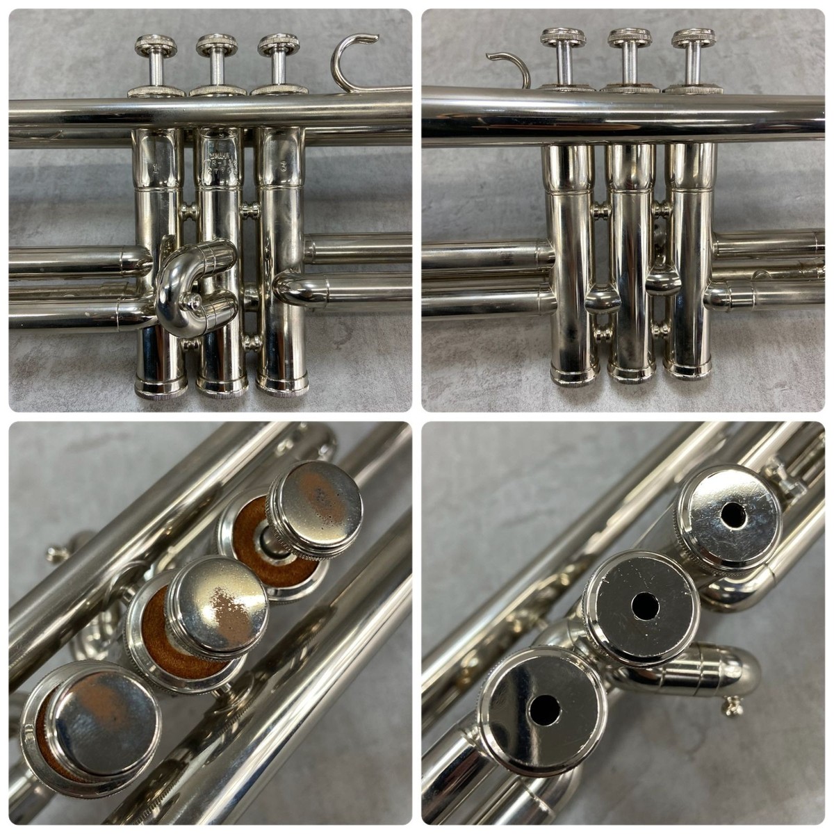 YAMAHA YTR-135 Trumpet M Bore Nickel Plated w/Mouthpiece Hard Case