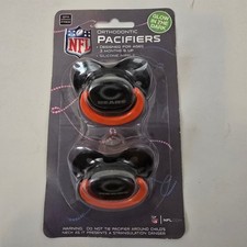 Baby Fanatic Chicago Bears NFL Baby Newborn Pacifiers-2 Pack-Glow in the Dark