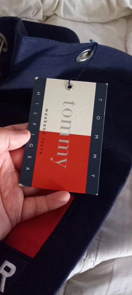 Bolso de Lona Tommy Hilfiger Fin de Semana Ieave Años 90 De Colección (Nuevo Con Etiqueta) Foto 3 de 4