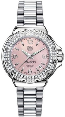 TAG Heuer Formula 1 Pink Mother of Pearl Women's Watch - WAC1216