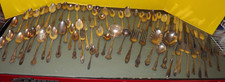Vintage Mixed Lot 75 pcs Silver Plate Flatware/Serving Pieces - Mixed Manufac