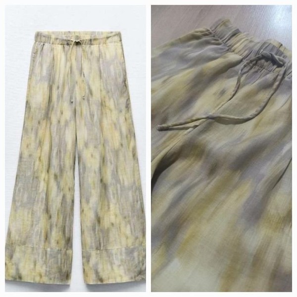 Women ZARA Trousers Multicolor 34