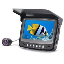 Telecamera da Pesca Subacquea, Fish Finder Portatile con Monitor 1000TVL da 4,3 Pollici 