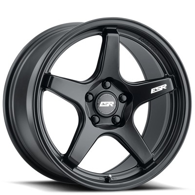 19x8.5'' ESR Wheels AP5C Satin Black JDM Style Rims