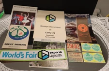 WORLD`S FAIR EXPO 74 SPOKANE WASHINGTON PAPER ADVERTISING 11 PIECES