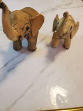 Two Resin Elephant Decor