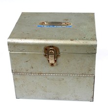 8MM Reel STORAGE CASE METAL, HOLDS 12 REELS
