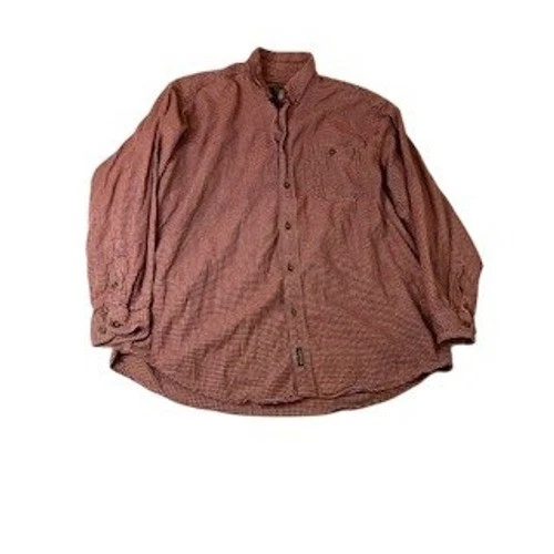 Woolrich Mens XL Red Plaid Button Down Long Sleeve Shirt Flannel