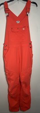 Duluth Trading Women's M Heirloom Gardening Bib Slim Leg Overalls Coral Ripstop